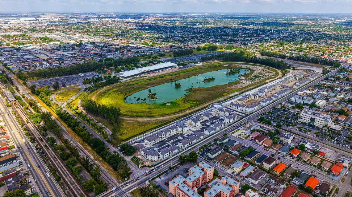 Aerial view of Hialeah, FL Aerial view of Hialeah, FL